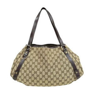 Gucci Abbey Tote Bag GG Canvas Beige